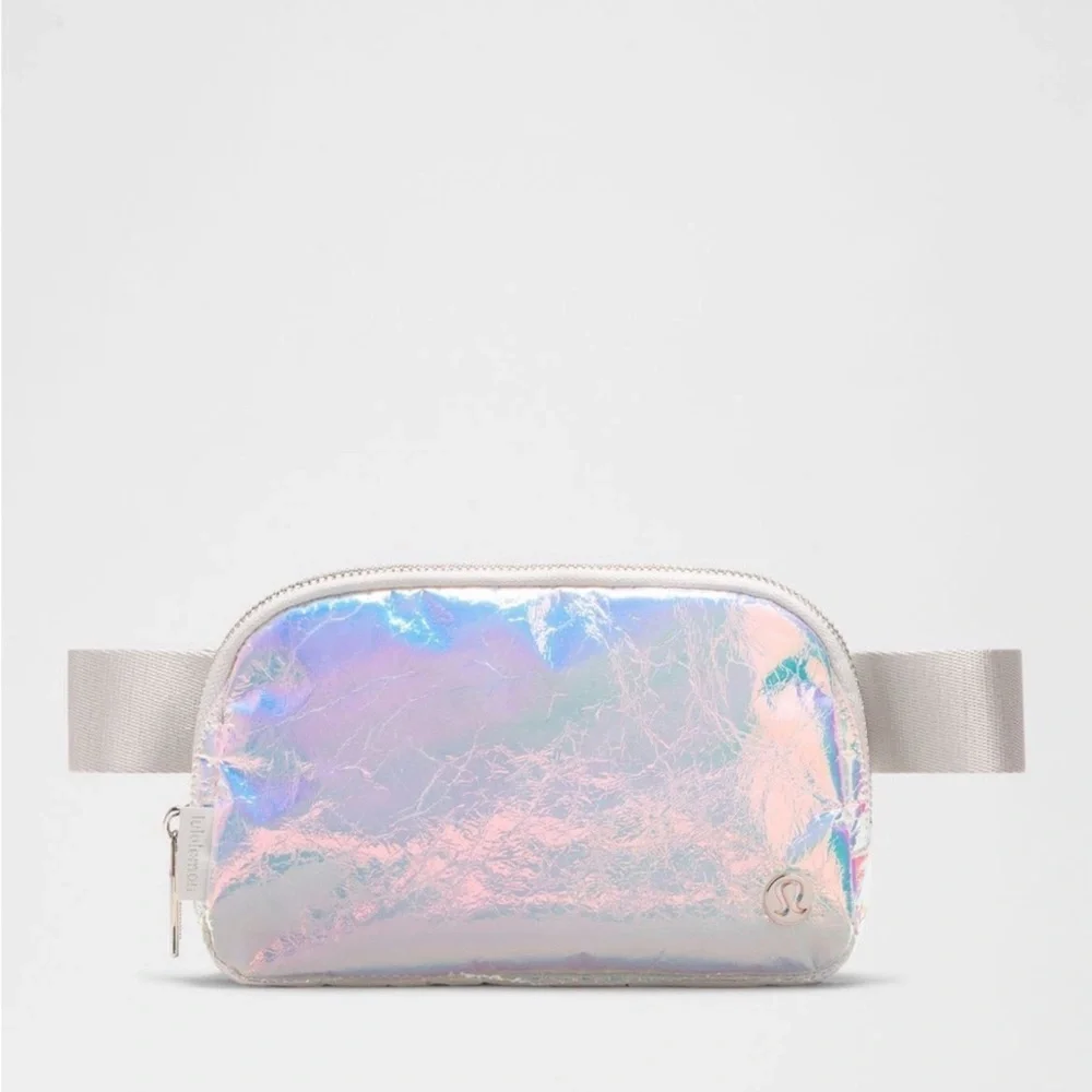 Lululemon everywhere belt bag. Iridescent/ silver color.